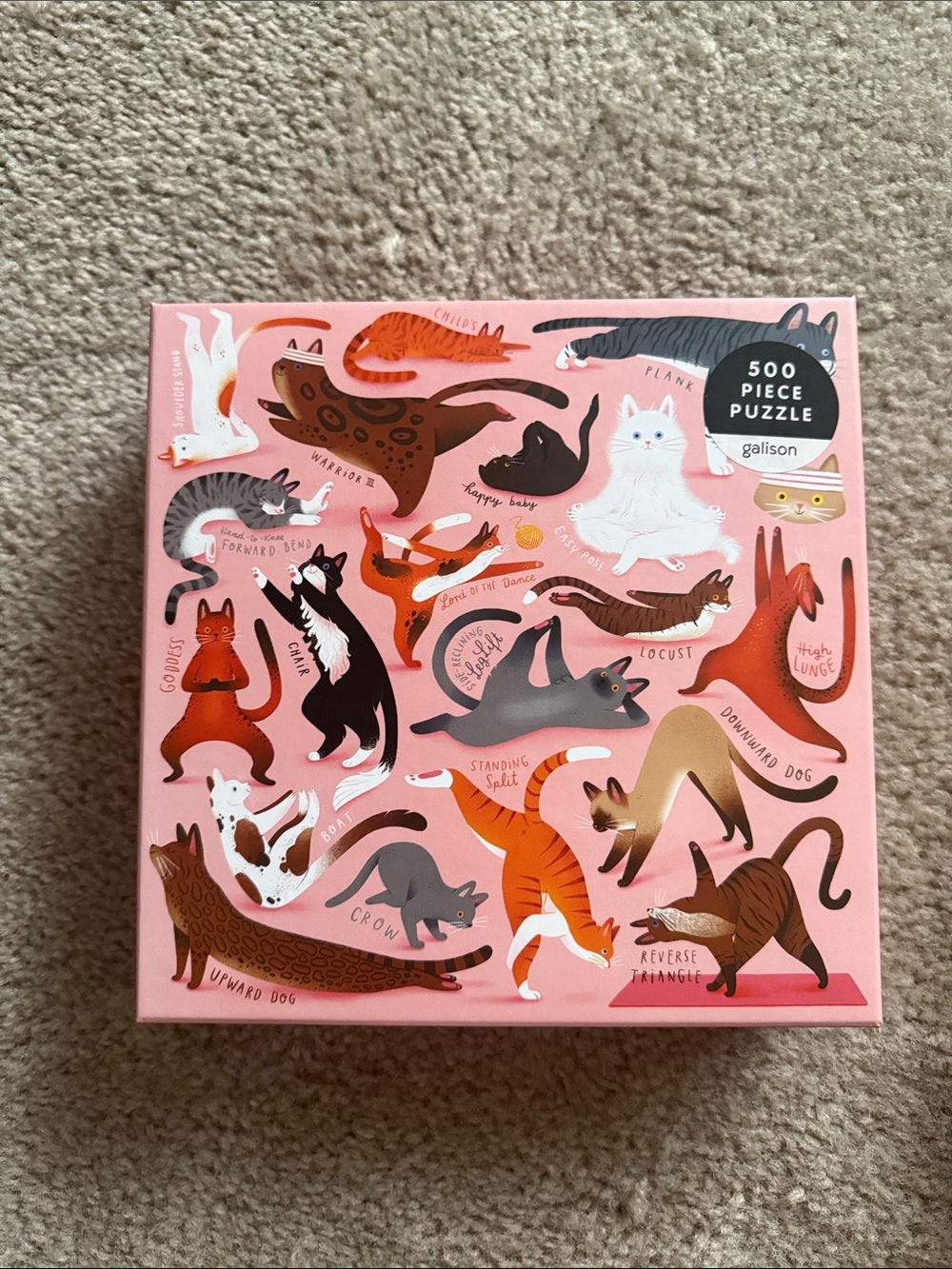 Galison Pink Cats 500-Piece Puzzle
